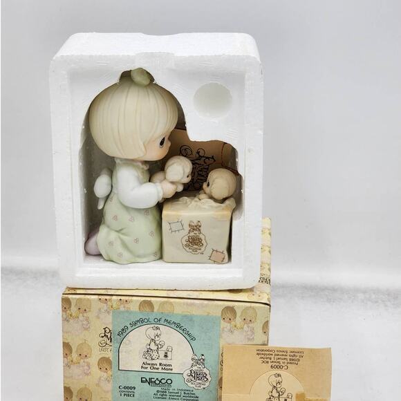 Precious Moments Figurine Always Room For One More Vintage Puppies W/Box Tags - Picture 2 of 5